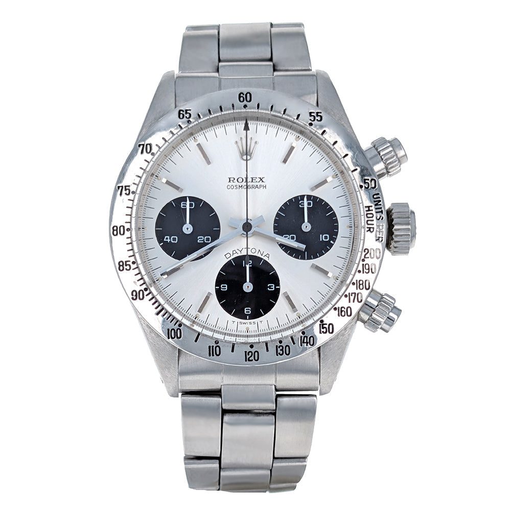 Rolex Cosmograph Daytona Vintage 37mm Stainless Steel 6265 – The
