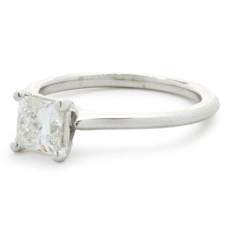 14 Karat White Gold Princess Cut Diamond Engagement Ring