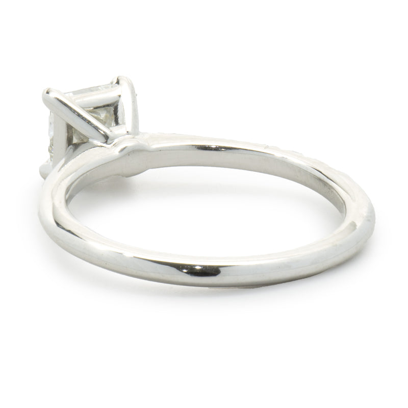 14 Karat White Gold Princess Cut Diamond Engagement Ring