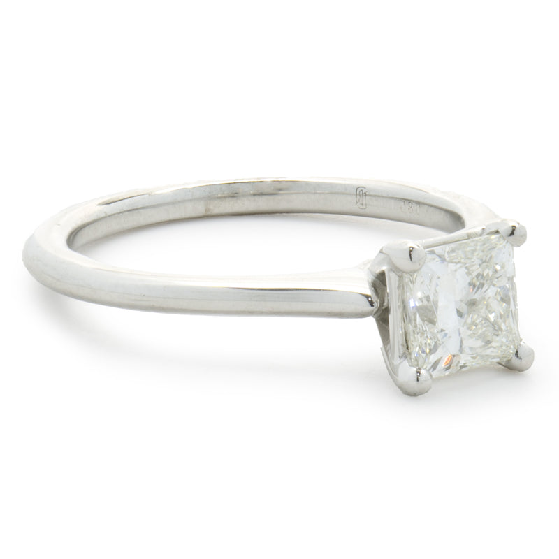 14 Karat White Gold Princess Cut Diamond Engagement Ring