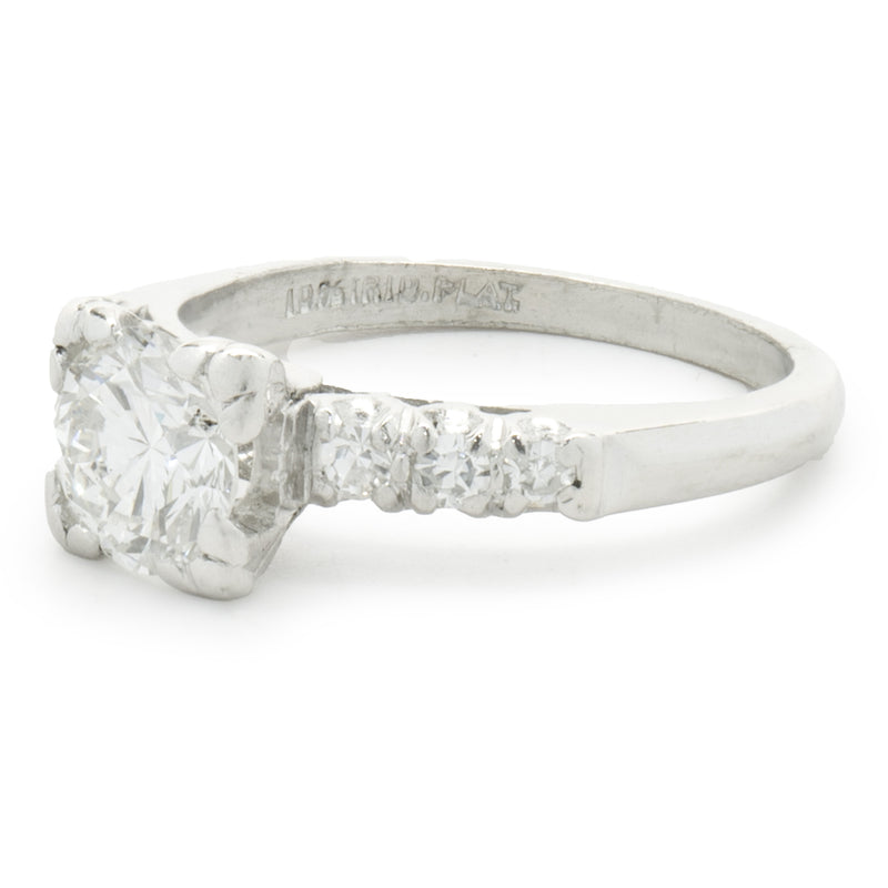 Platinum Vintage Art Deco Diamond Engagement Ring