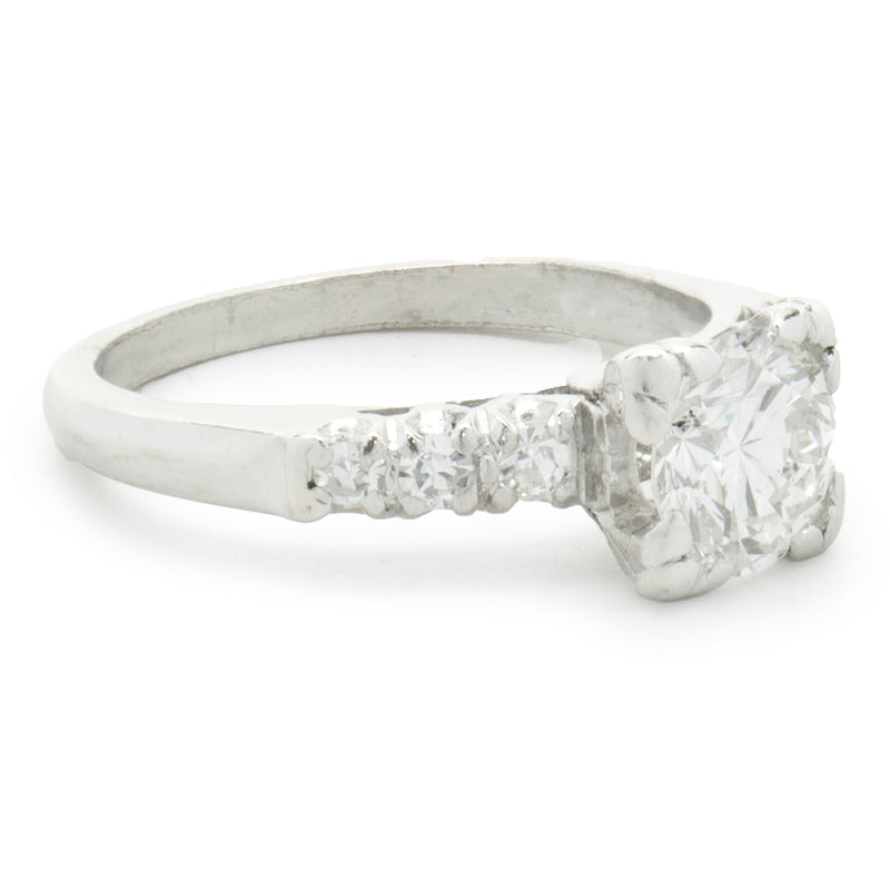 Platinum Vintage Art Deco Diamond Engagement Ring
