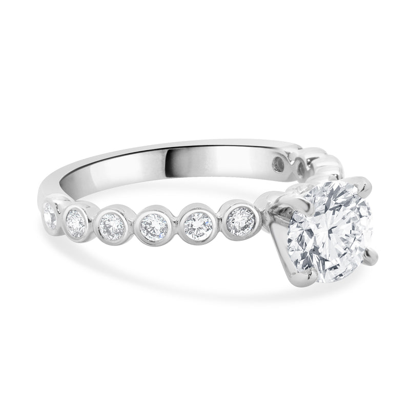 14KW Venetti Round Brilliant Cut Diamond Engagement Ring