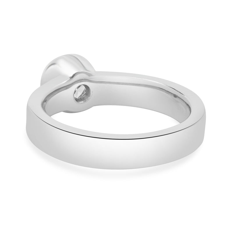 Platinum Round Brilliant Cut Diamond Engagement Ring