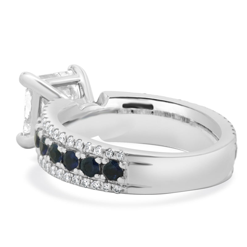 14 Karat White Gold Princess Cut Diamond Engagement Ring