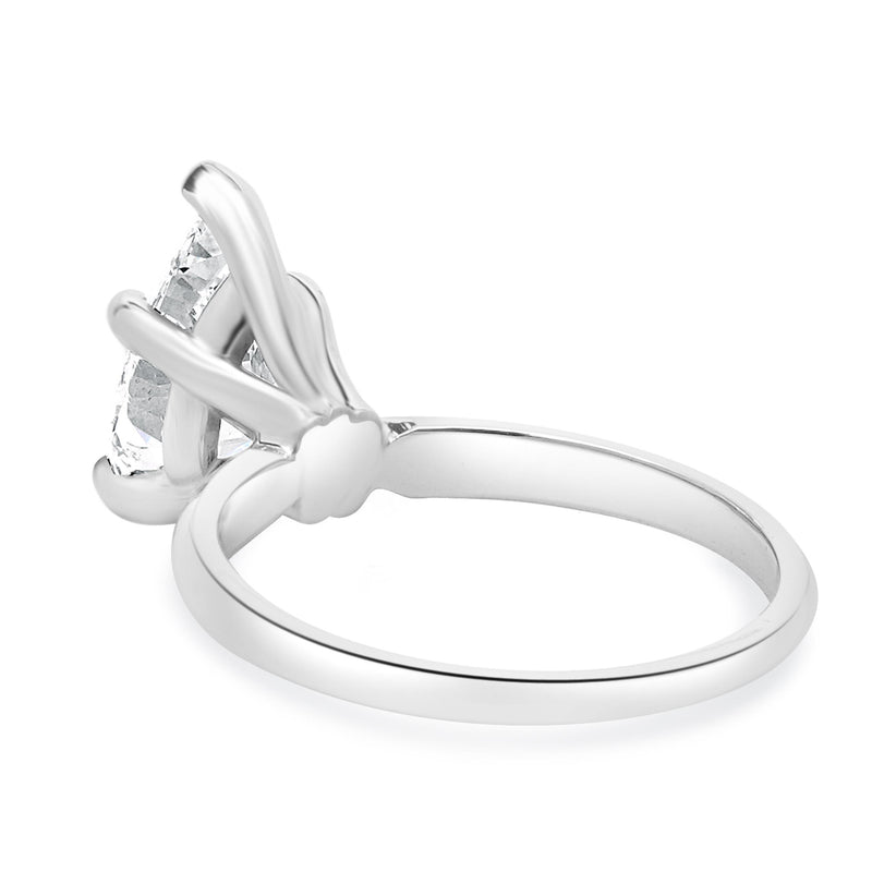 14 Karat White Gold Pear Cut Diamond Engagement Ring