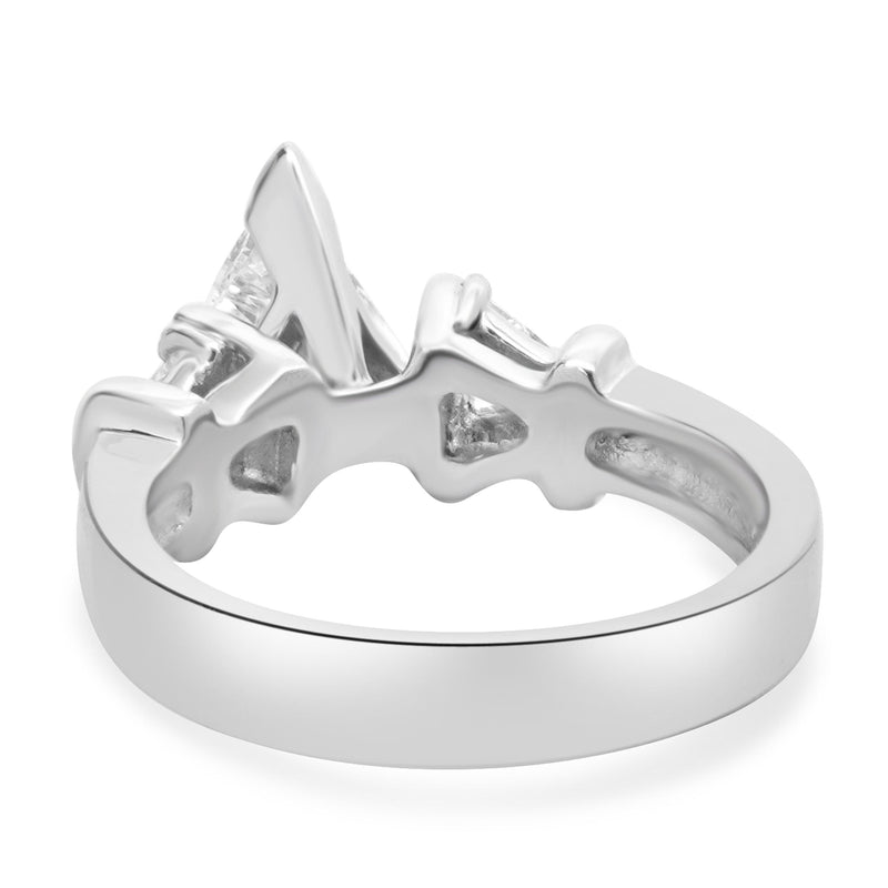 Platinum Trillion Cut Diamond Engagement Ring