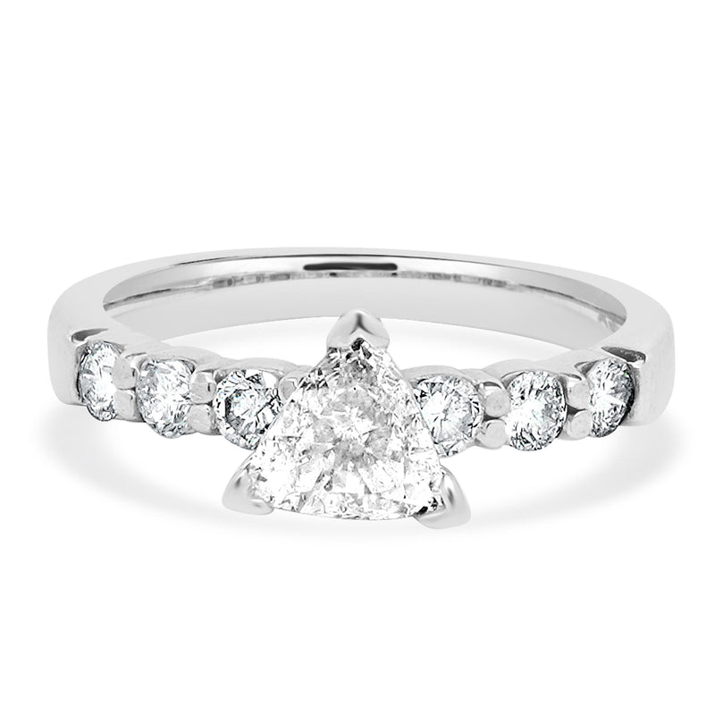 Platinum Trillion Cut Diamond Engagement Ring