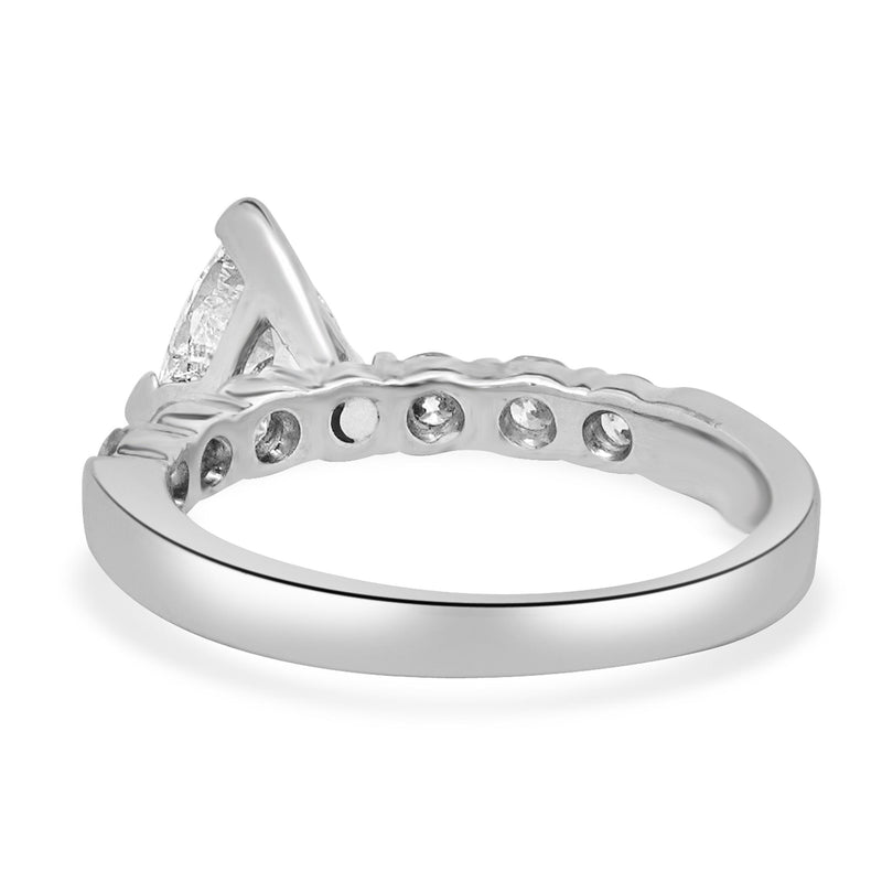 Platinum Trillion Cut Diamond Engagement Ring