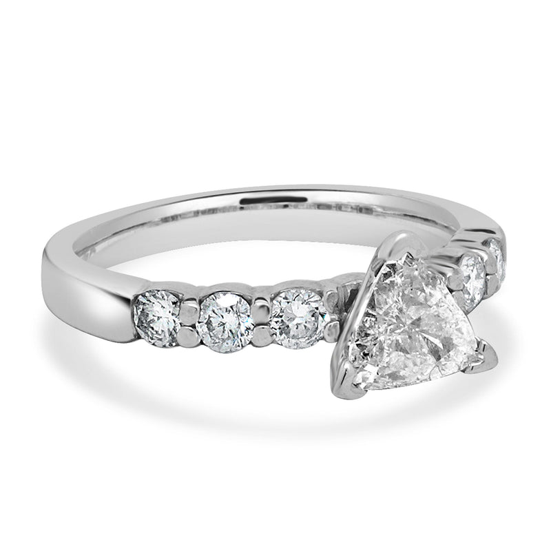 Platinum Trillion Cut Diamond Engagement Ring