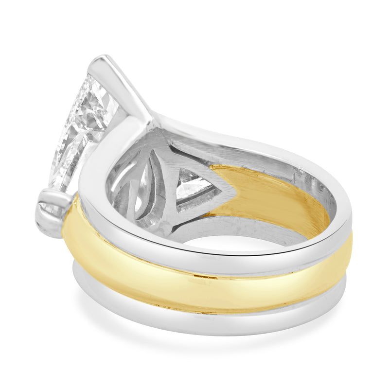 Platinum & 18 Karat Yellow Gold Diamond Engagement Ring