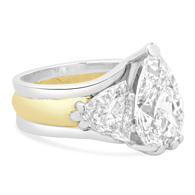 Platinum & 18 Karat Yellow Gold Diamond Engagement Ring