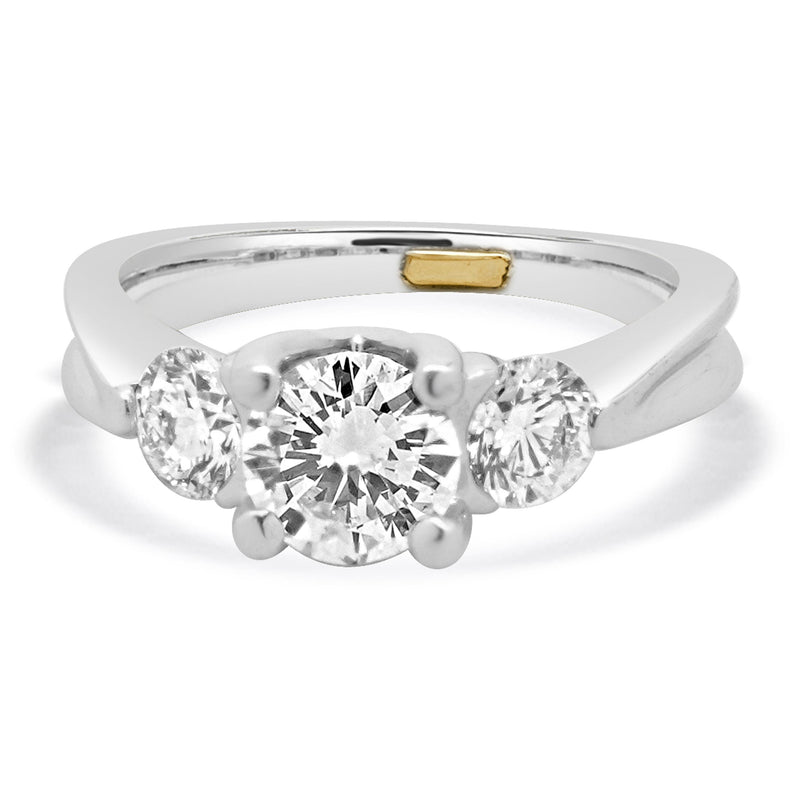 Verragio Platinum 3 Stone Diamond Engagement Ring