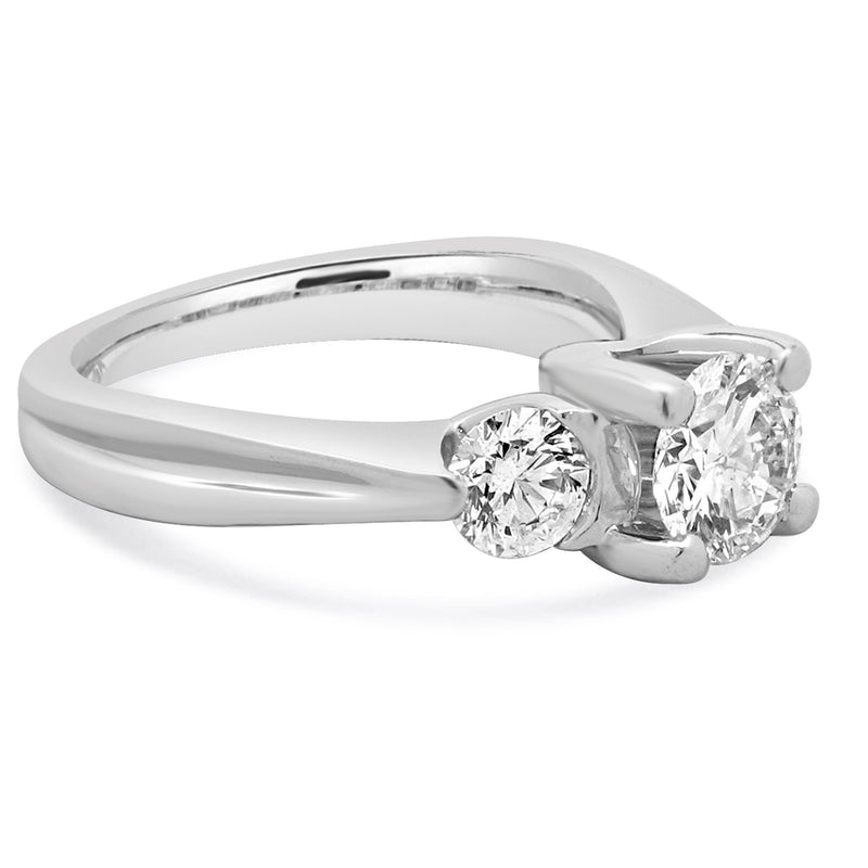 Verragio Platinum 3 Stone Diamond Engagement Ring