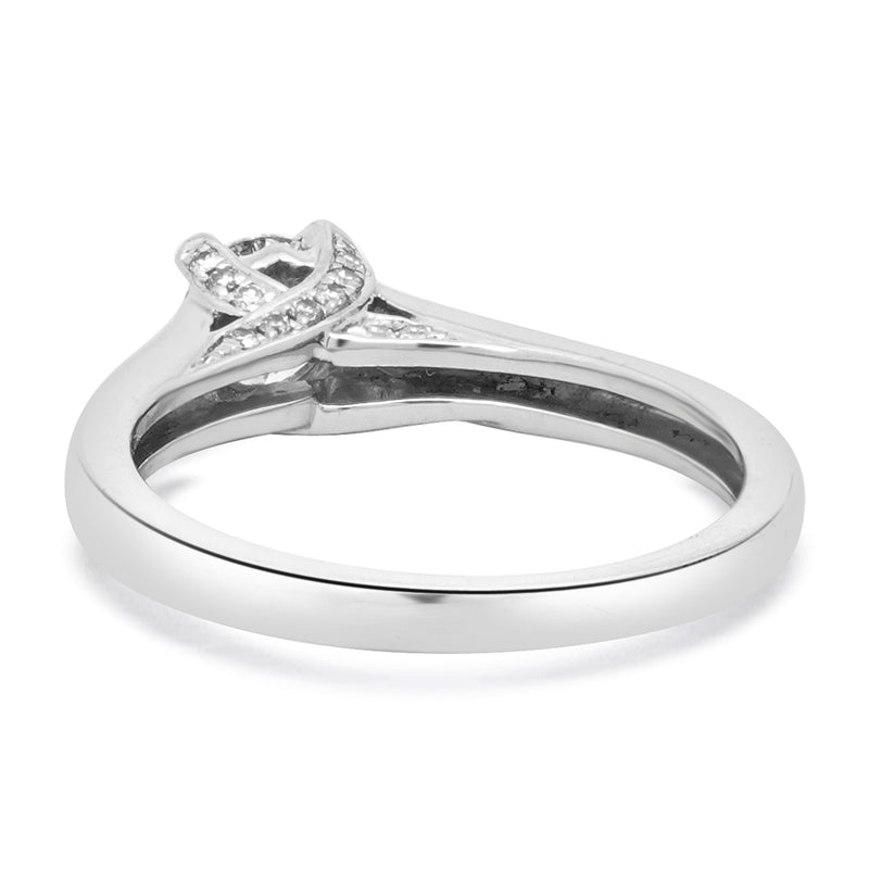 Platinum Round Brilliant Cut Diamond Engagement Ring