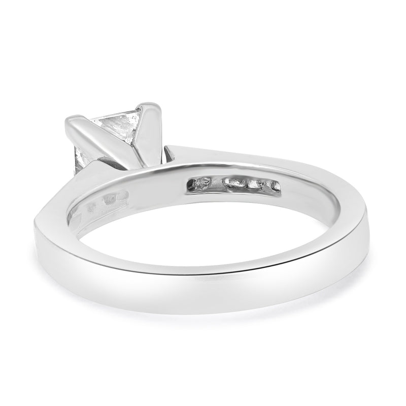 Platinum Princess Cut Diamond Engagement Ring
