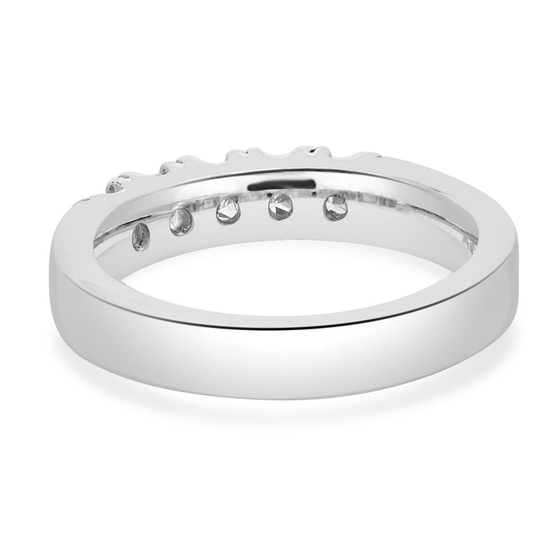 Platinum Princess Cut Diamond Band