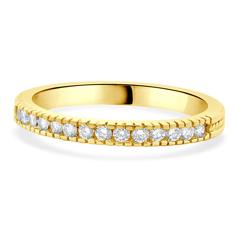 Hidalgo 18 Karat Yellow Gold Diamond Band
