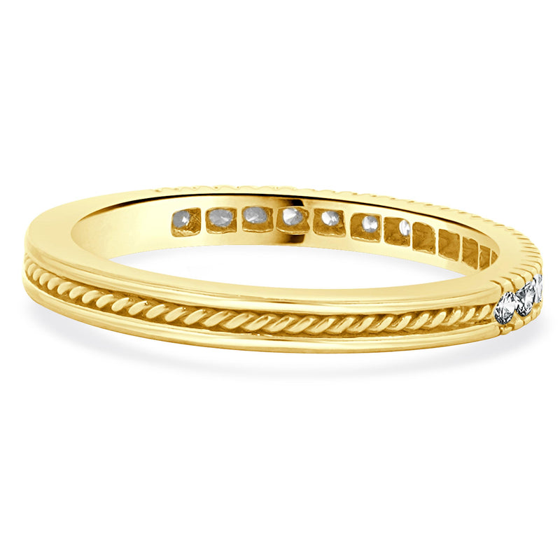 Hidalgo 18 Karat Yellow Gold Diamond Band