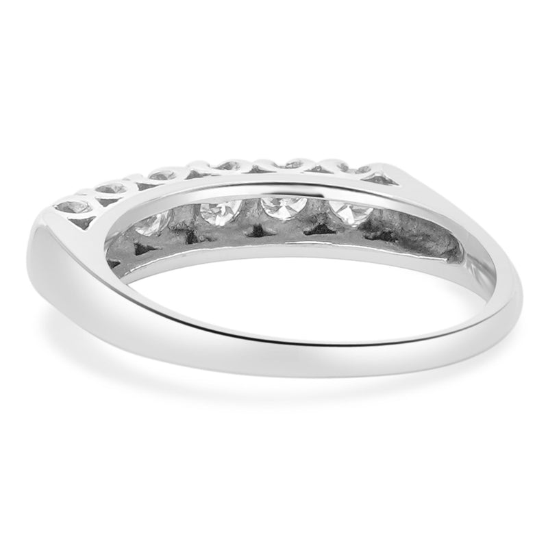 14 Karat White Gold Vintage Diamond Band