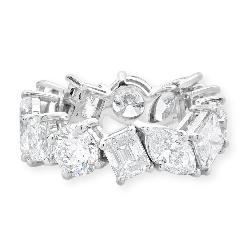 14 K White Gold Round, Princess, Marquise and Emerald Cut Diamond