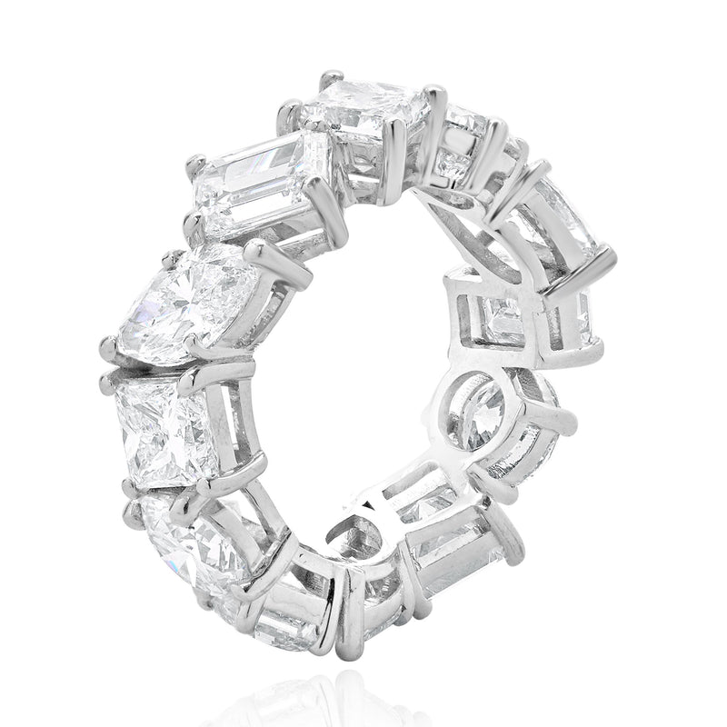 14 K White Gold Round, Princess, Marquise and Emerald Cut Diamond