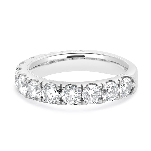 Neil Lane 14 Karat White Gold Diamond Semi Eternity Band
