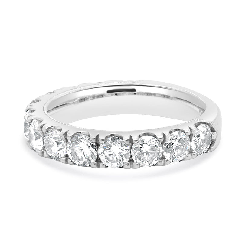 Neil Lane 14 Karat White Gold Diamond Semi Eternity Band