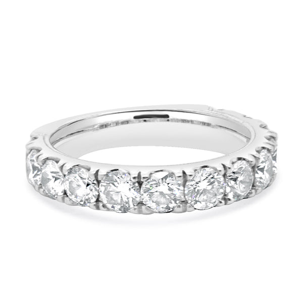 Neil Lane 14 Karat White Gold Diamond Semi Eternity Band