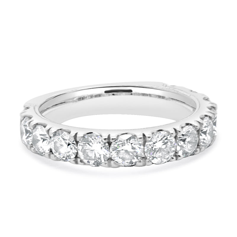 Neil Lane 14 Karat White Gold Diamond Semi Eternity Band