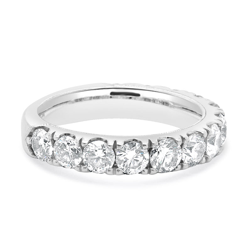 Neil Lane 14 Karat White Gold Diamond Semi Eternity Band