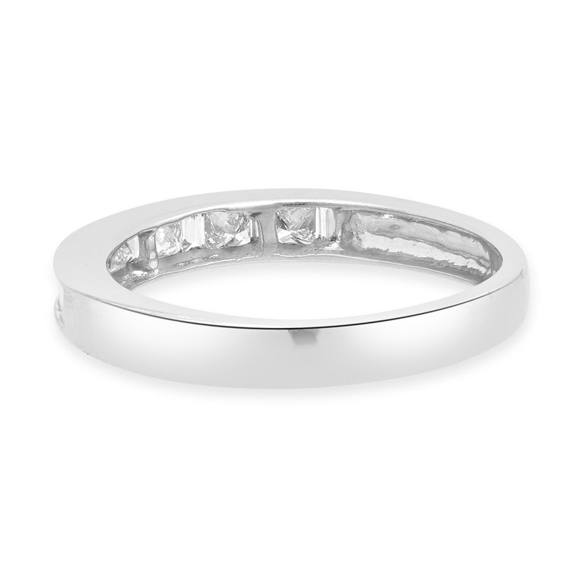 14 Karat White Gold Diamond Wedding Band