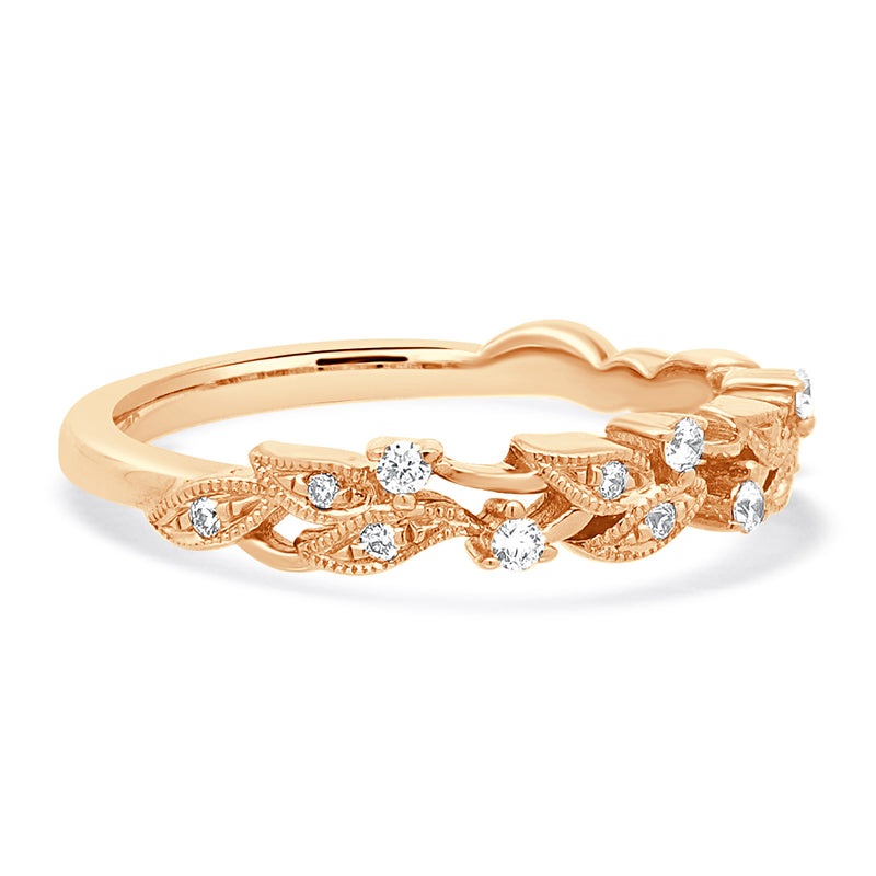14 Karat Rose Gold Orchard Diamond Band
