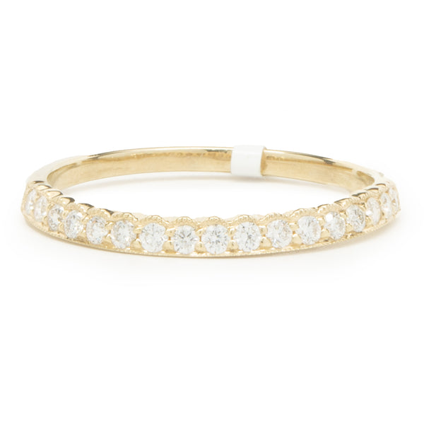14 Karat Yellow Gold Diamond Band
