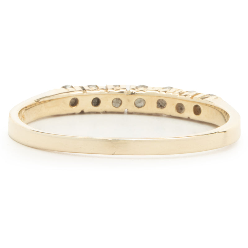 14 Karat Yellow Gold Diamond Band