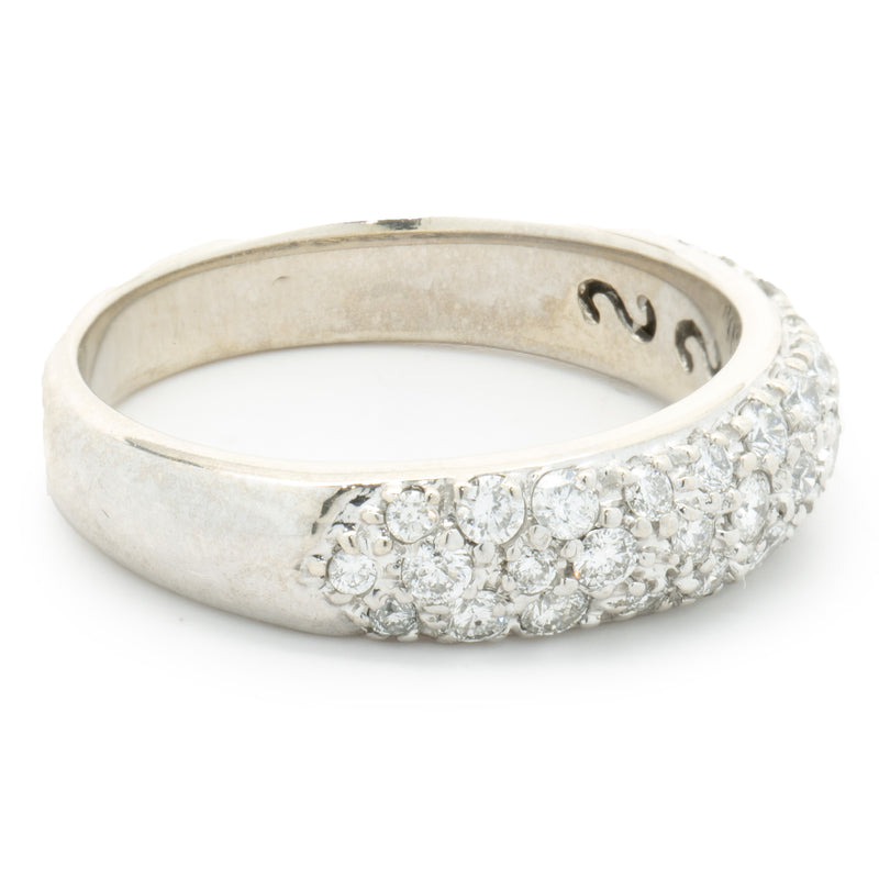 Sonia B 14 Karat White Gold Pave Diamond Band