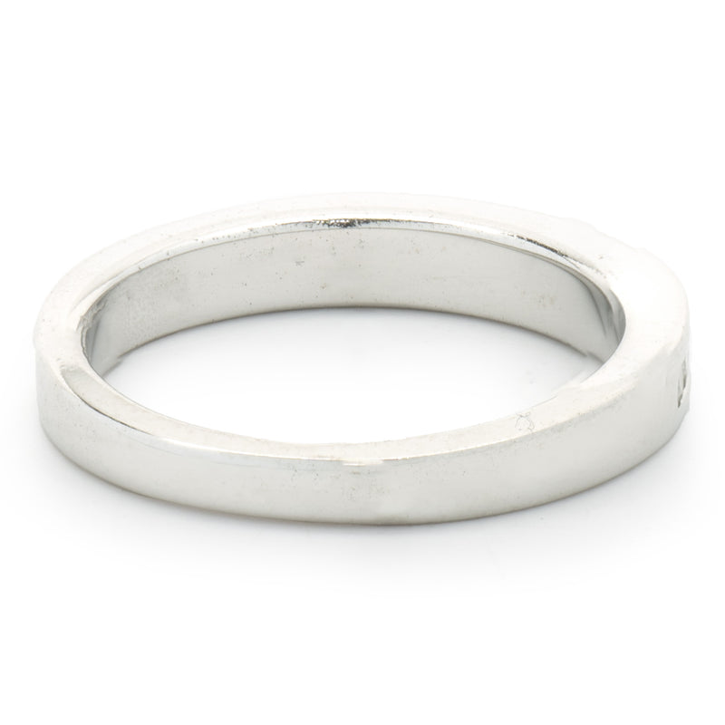14 Karat White Gold Channel Set Diamond Band