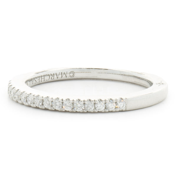 Marchesa 18 Karat White Gold Diamond Band