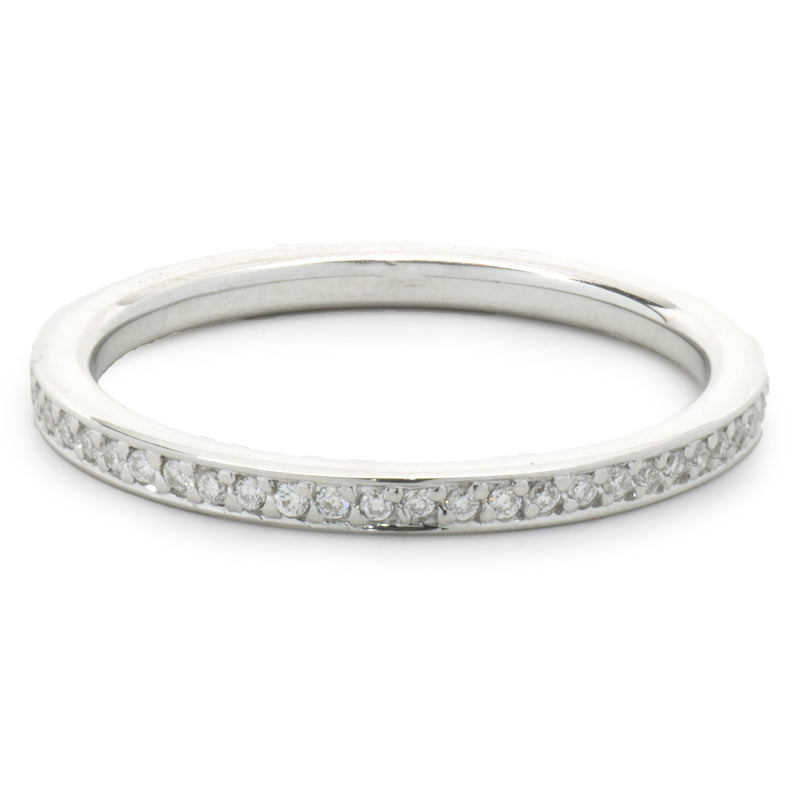 14 Karat White Gold Diamond Eternity Band