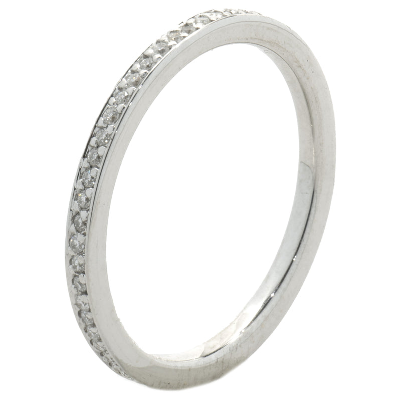 14 Karat White Gold Diamond Eternity Band