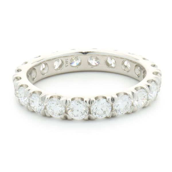 14 Karat White Gold Diamond Eternity Band
