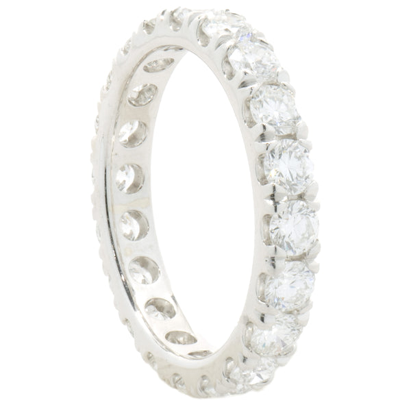 14 Karat White Gold Diamond Eternity Band