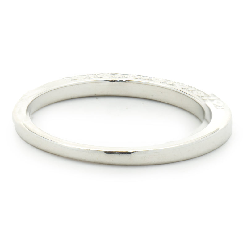 10 Karat White Gold Diamond Band