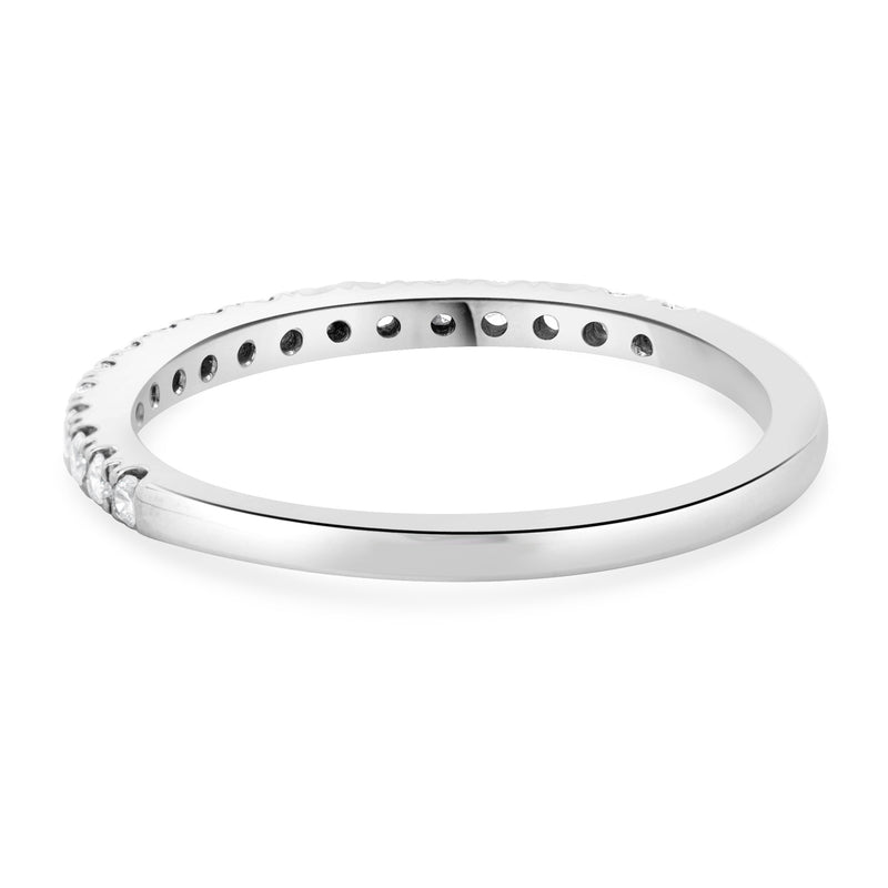 14 Karat White Gold Diamond Band