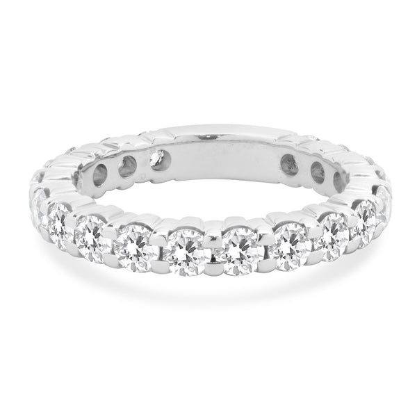 14 Karat White Gold Diamond Band