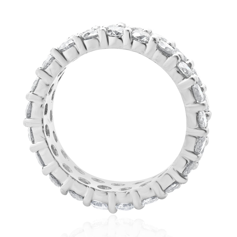 Platinum Double Row Diamond Band