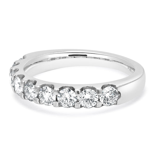 14 Karat White Diamond Common Pronged Anniversary Band