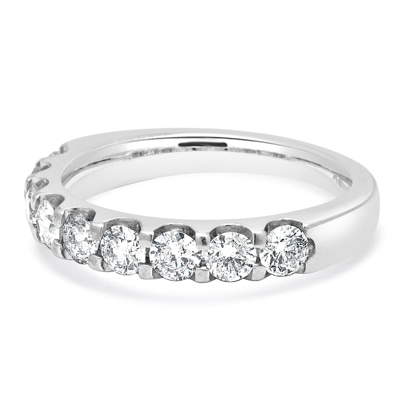 14 Karat White Diamond Common Pronged Anniversary Band