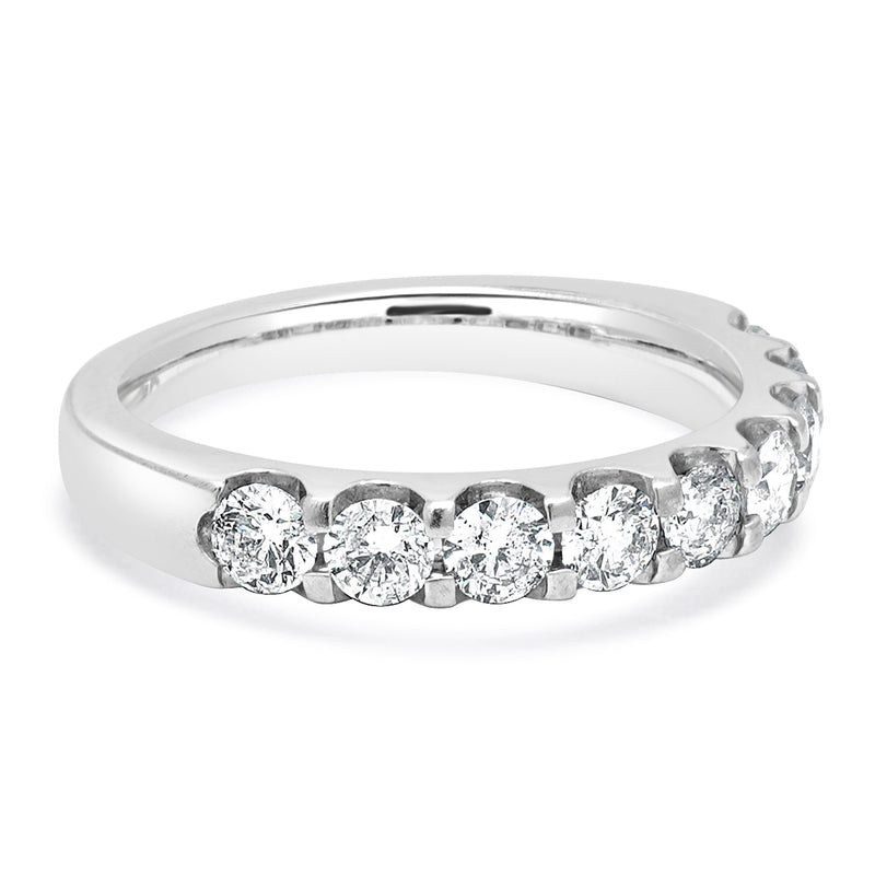 14 Karat White Diamond Common Pronged Anniversary Band