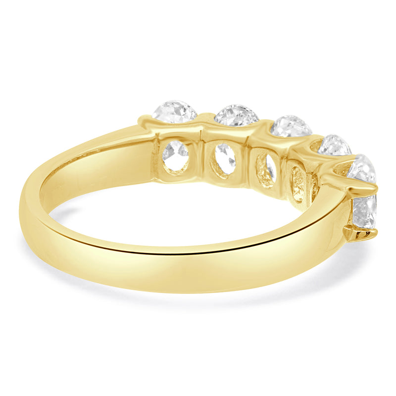 14 Karat Yellow Gold Diamond Ring
